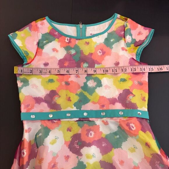 American Girl Doll Girls 10 Floral Dress - Picture 12 of 13